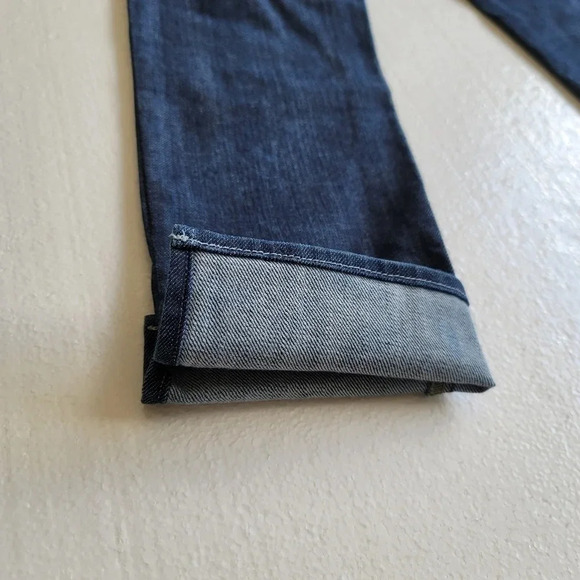 Rock & Republic Stella women's stretch jeans Dark Blue size 23 Cuffed Cropped - Picture 13 of 16